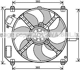 PRASCO Radiaatori ventilaator FT7551 PRASCO FT7551 originaal Radiaatori ventilaator Fiat Marea Weekend hind