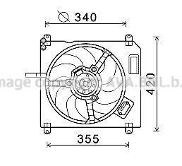 PRASCO Radiaatori ventilaator FT7572 PRASCO FT7572 Radiaatori ventilaator Fiat Marea Weekend odav
