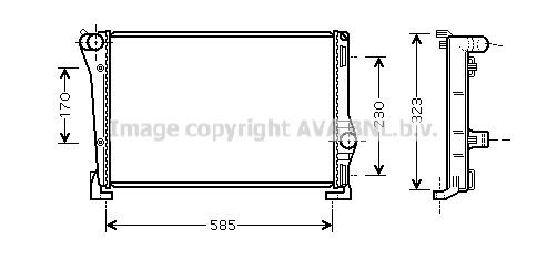 PRASCO Køler, motorkøling FTA2279 Radiator PRASCO KAPPA FTA2279 billig