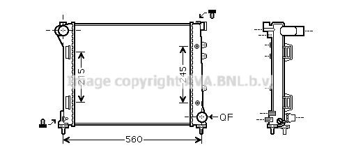 PRASCO Radiateur FTA2387 PRASCO FTA2387 Koelmodule Abarth 595 goedkoop