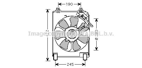 PRASCO Motoventilateur HD7526 Honda HR-V Ventilateur de moteur PRASCO HD7526