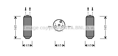 PRASCO Airco droger HDD103 HDD103 Filter droger HONDA LOGO PRASCO