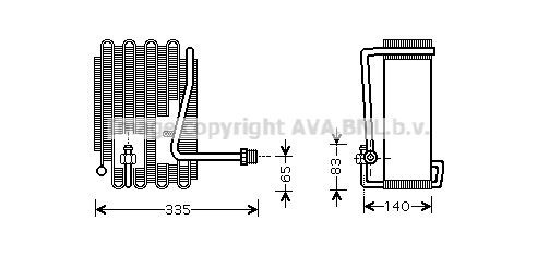 PRASCO Fordamper aircondition HYV094 Fordamper aircondition PRASCO AROSA HYV094 billig