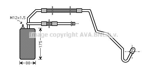 Tørker, klimaanlegg PRASCO JED041 PRASCO JED041 Tørkefilter JEEP GRAND CHEROKEE 2025