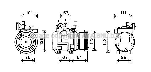 PRASCO Aircopomp KAK145 Airco-compressor PRASCO GALLOPER KAK145 goedkoop