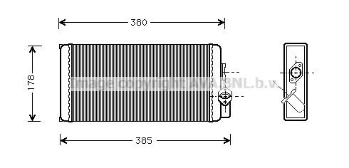 PRASCO Scambiatore calore per riscaldamento abitacolo MS6188 MS6188 costo Radiatore riscaldamento MERCEDES-BENZ Serie 124 PRASCO