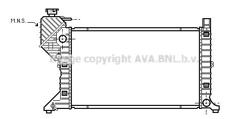 PRASCO Radiateur MSA2300 PRASCO MSA2300 Radiateur van de motor Mercedes Sprinter 4t prijs
