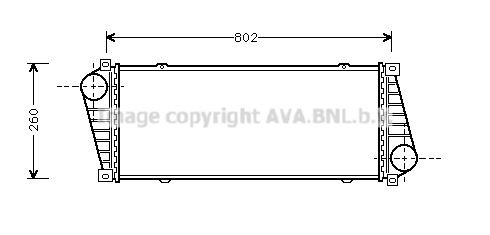 PRASCO Intercooler MSA4217 PRASCO MSA4217 Ladeluftkøler MERCEDES-BENZ Sprinter 3-T Ladvogn/Chassis (W903) billig