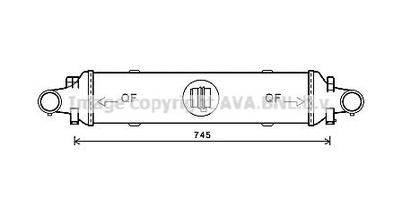 PRASCO Chladič plniaceho vzduchu MSA4593 PRASCO MSA4593 Chladič plniaceho vzduchu Mercedes X218 lacné