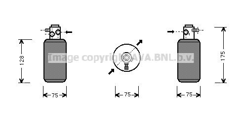 PRASCO Kuivain, ilmastointilaite MSD050 MSD050 PRASCO Ilmastoinnin kuivain Mercedes-Benz V-sarja hinta