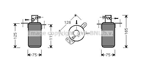 PRASCO Kuivain, ilmastointilaite MSD373 MSD373 PRASCO Ilmastoinnin kuivain Mercedes-Benz V-sarja hinta