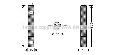 PRASCO Vysúżač klimatizácie MSD395 Osuszacz klimatyzacji PRASCO Mercedes-Benz EQA MSD395