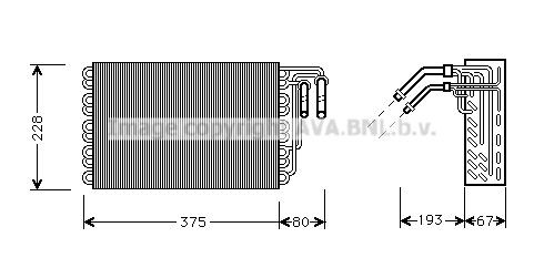 PRASCO Höyrystin, ilmastointilaite MSV020 MERCEDES-BENZ VITO ilmastoinnin höyrystin PRASCO MSV020