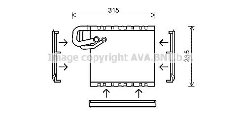 PRASCO Fordamper, klimaanlegg MSV550 PRASCO MSV550 originale Ac fordamper Mercedes Sprinter 5t hva koster