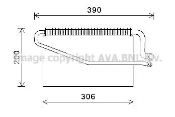 PRASCO Fordamper, klimaanlegg MSV595 Ac fordamper PRASCO Mercedes-Benz 124-serien MSV595