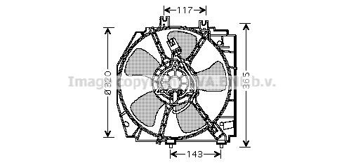 PRASCO Βεντιλατέρ MZ7521 PRASCO MZ7521 Βεντιλατέρ ψυγείου Mazda 323 F bj φθηνά