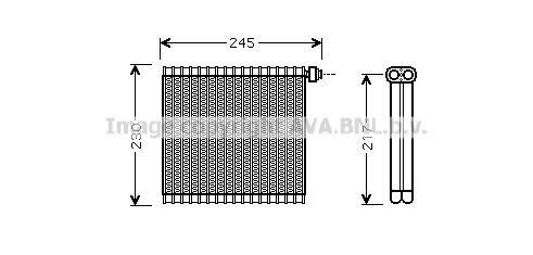 PRASCO Évaporateur de climatisation MZV217 Évaporateur PRASCO A6 MZV217 pas cher