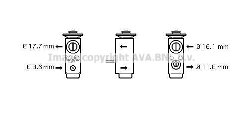 PRASCO Expansieventiel airco OL1352 OL1352 Expansieventiel airco PRASCO OPEL GRANDLAND X