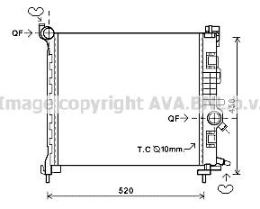 PRASCO Radiaator, mootorijahutus OL2562 PRASCO OL2562 Mootori radiaator Opel Meriva B hind