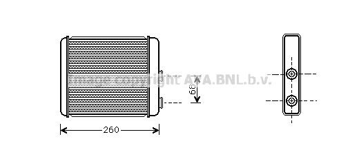 PRASCO Siltummainis, Salona apsilde OL6259 PRASCO OL6259 Salona apsildes radiators Zafira A lēti