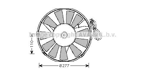 PRASCO Køleventilator OL7523 PRASCO OL7523 Køleventilator