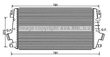 PRASCO Intercooler OLA4550 OLA4550 costo Intercooler PRASCO CHEVROLET LACETTI