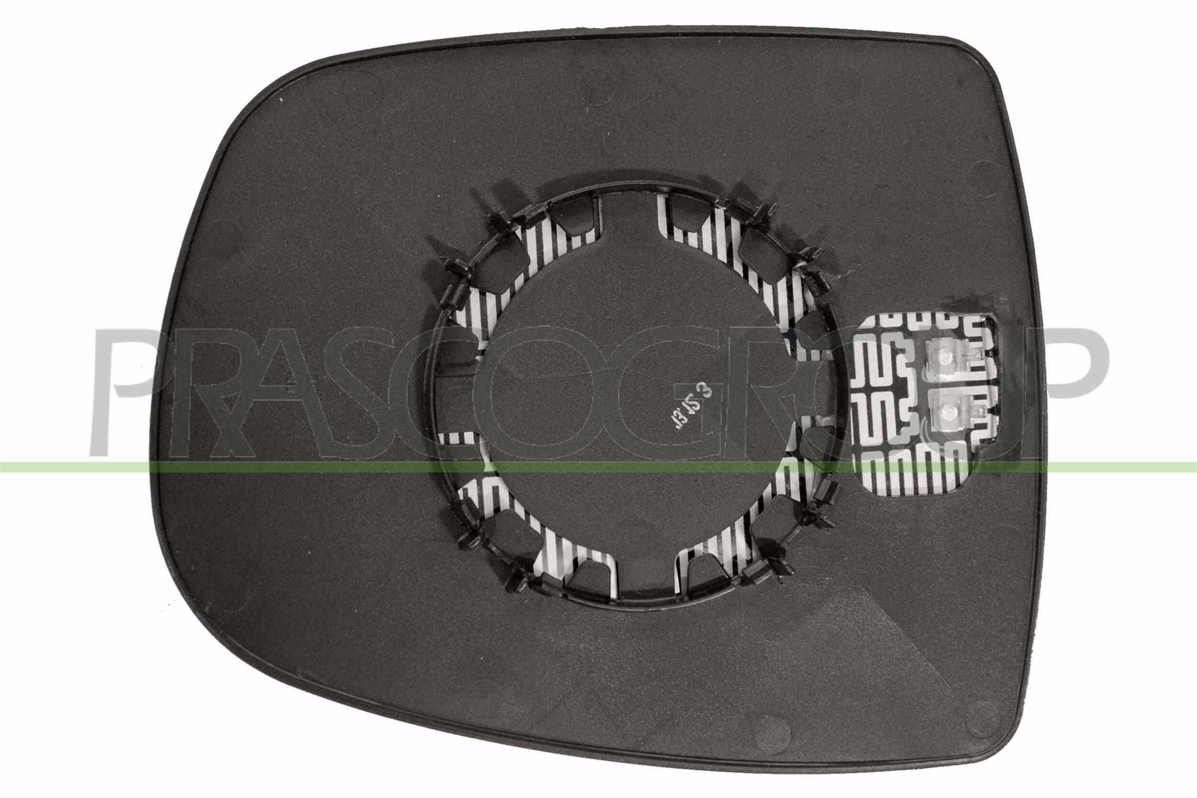 PRASCO Spiegelglas, buitenspiegel OP9327523 Spiegelglas PRASCO QASHQAI OP9327523 goedkoop