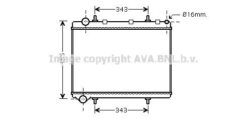Radiateur PRASCO PE2259 PRASCO PE2259 Radiator Peugeot 307 2010