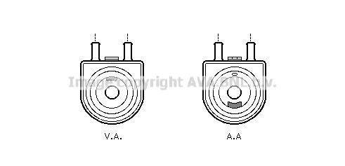 PRASCO Radiateur d'huile PE3285 Refroidisseur huile moteur Peugeot 244, Z_ PE3285 PRASCO