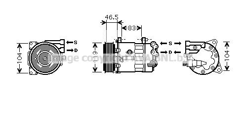 PRASCO Compressor, ar condicionado PEK326 Compressor de climatização PRASCO XM PEK326 baratos