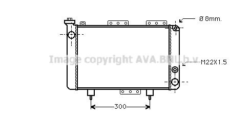 PRASCO Radiaator, mootorijahutus RT2001 PRASCO RT2001 Radiaator Opel MERIVA originaal