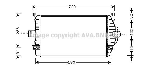 PRASCO Vahejahuti RT4277 PRASCO RT4277 Intercooler Renault Laguna 1 hind