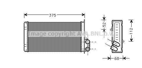 PRASCO Kachelradiateur, interieurverwarming RT6226 Renault Symbol Voorverwarmer interieurverwarming PRASCO RT6226