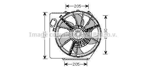 PRASCO Motoventilateur RT7536 Renault CLIO Ventilateur de refroidissement moteur PRASCO RT7536