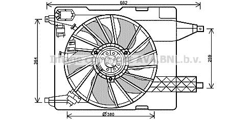 PRASCO Kühlerlüfter RT7539 RT7539 PRASCO RENAULT Kühlerlüfter