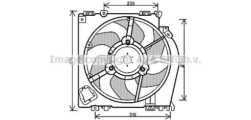 Radiatora ventilators PRASCO RT7542 PRASCO RT7542: Radiatora ventilators Nissan NOTE 2023