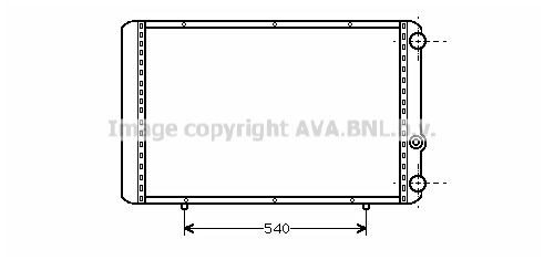 Radiators, Motora dzesēšanas sistēma PRASCO RTA2155 PRASCO RTA2155 Ūdens radiatori RENAULT TRAFIC 2000