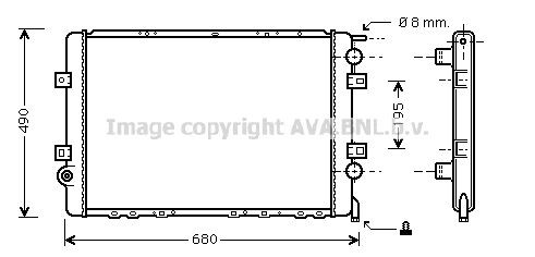PRASCO Engine radiator RTA2264 PRASCO RTA2264 genuine RENAULT TRUCKS Mascott Dumptruck radiator price
