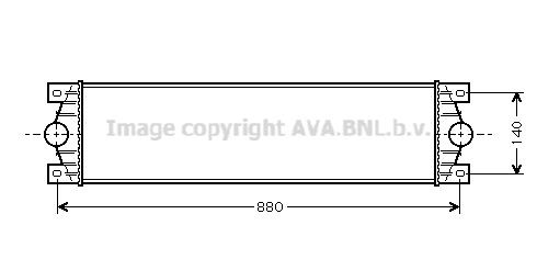 PRASCO Ιντερκούλερ RTA4359 Ιντερκούλερ PRASCO Nissan 100 NX RTA4359