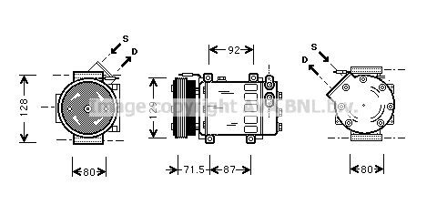 PRASCO Compressore aria condizionata RTAK281 RTAK281 Compressore aria condizionata PRASCO NISSAN NV300 costo