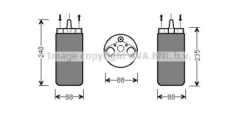 PRASCO Filtre déshydratant, climatisation RTD453 RTD453 Déshydrateur de clim PRASCO SUBARU WRX