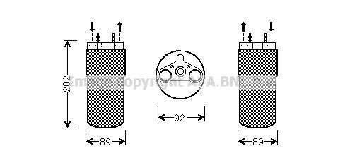 PRASCO AC-torkfilter RTD556 RTD556 PRASCO torkfilter Toyota PREVIA