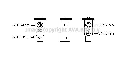 PRASCO Expansieventiel airco SU1092 PRASCO SU1092 Expansieventiel airco Subaru Impreza GD prijs
