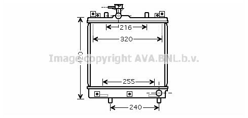 PRASCO Radiators, Motora dzesēšanas sistēma SZ2082 Dzesēšanas radiatori PRASCO SWIFT SZ2082 lēti