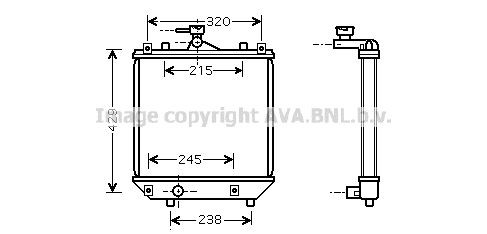 Radiator, motorkjøling PRASCO SZA2064 PRASCO SZA2064 Radiator motor Suzuki IGNIS 2025