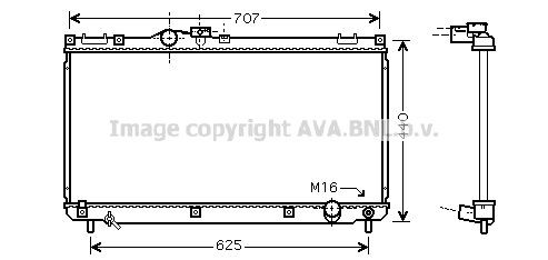 Radiateur PRASCO TO2321 PRASCO TO2321: Radiator Lexus IS 2005