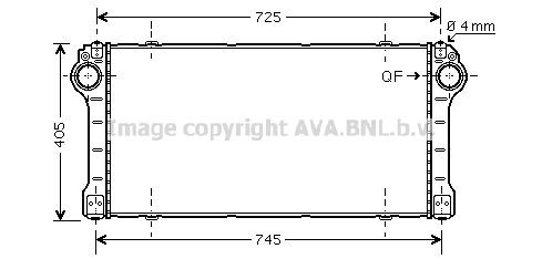 PRASCO Intercooler TO4565 Échangeur PRASCO TOYOTA TO4565