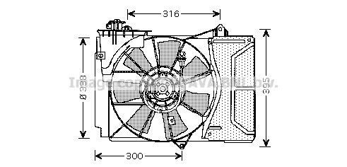 PRASCO Koelventilator TO7503 Radiateur-ventilator PRASCO COROLLA TO7503 goedkoop