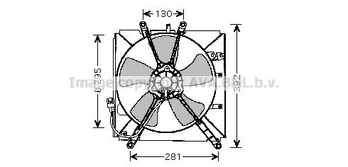 PRASCO Koelventilator TO7512 PRASCO TO7512 Koelventilator Toyota Corolla E11 Compact prijs