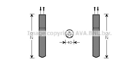 Filtre déshydratant, climatisation PRASCO TOD415 PRASCO TOD415 Filtre déshydrateur CHRYSLER 300 2004